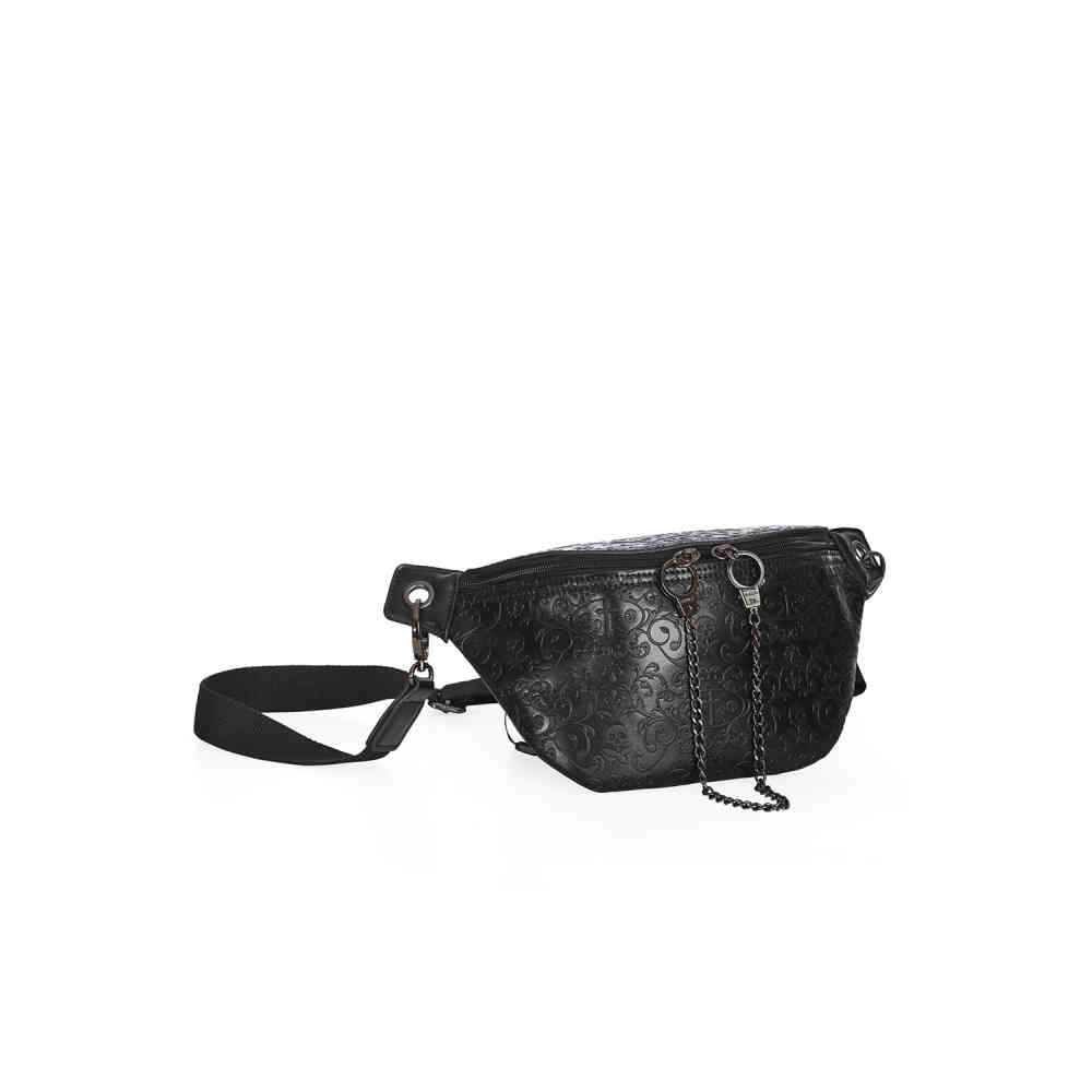 Banned - Damien Embossed Shoulder Pouch Bag Shoulder bag - Black